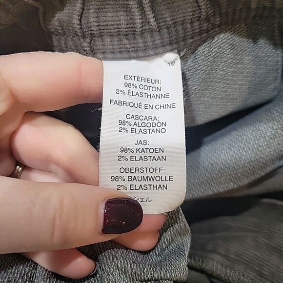 Vuori Corduroy Pants Mens L Grey Elastic Waist Drawstring Stretch V440 Preppy - Picture 6 of 9